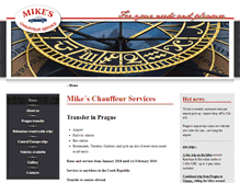 Tablet Screenshot of mike-chauffeur.cz